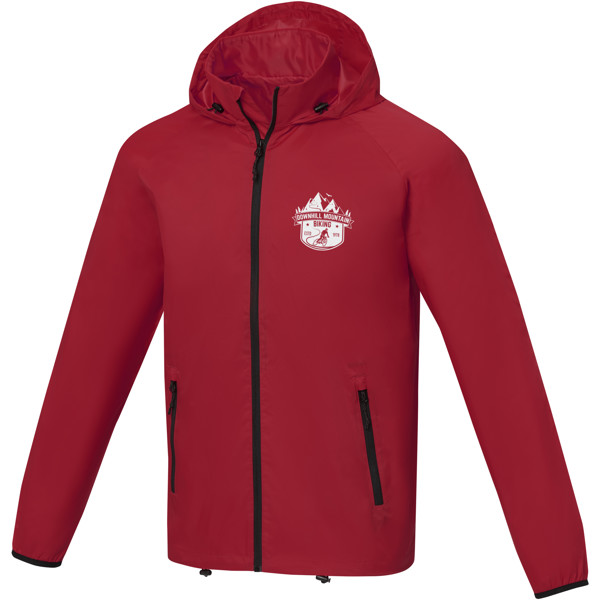 Dinlas men's lightweight jacket - Red / 3XL