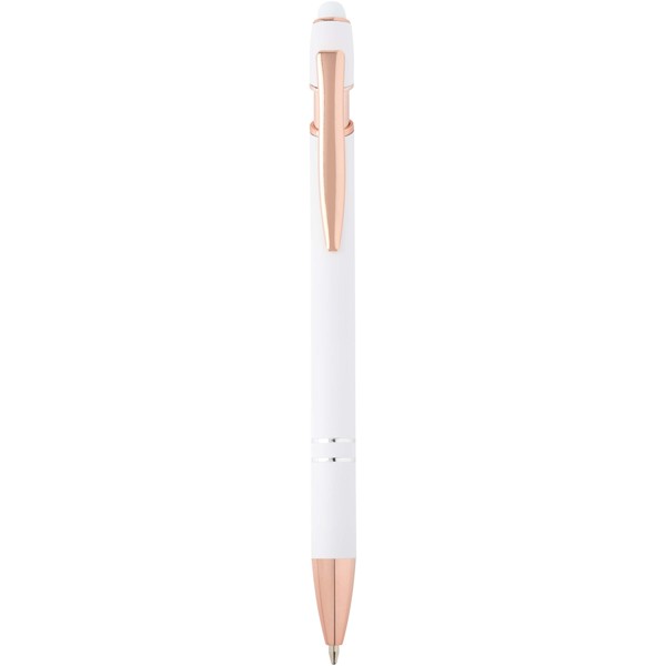 Nanna ballpoint pen with rose gold finish (blue ink) - White