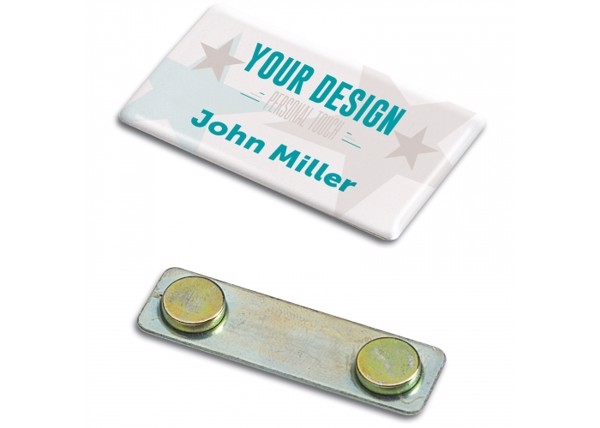 Namensschild mit Magnet