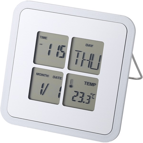 Livorno desk clock with temperature