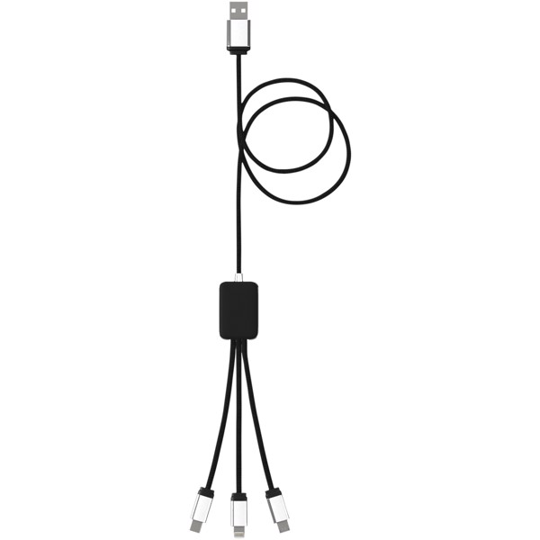 SCX.design C17 easy to use light-up cable retroiluminado - Negro intenso / Blanco