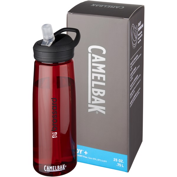 Botella deportiva Tritan™ de 750 ml "Eddy+" - Rojo