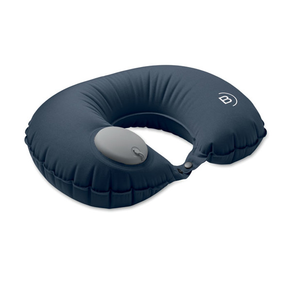 Fast inflatable travel pillow Heddow - Blue