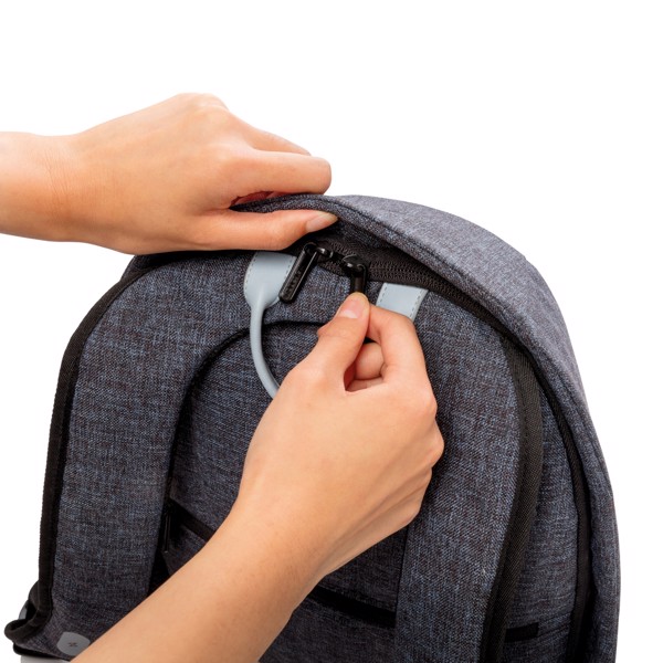 Elle Protective, Anti-theft backpack - Blue / Grey
