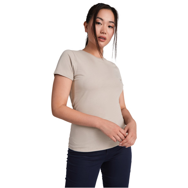 Golden short sleeve women's t-shirt - White / S