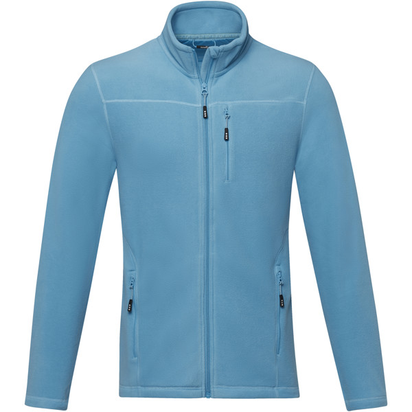 Amber men's GRS recycled full zip fleece jacket - Nxt Blue / S