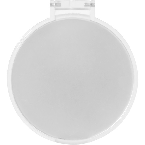 Carmen Glamour-Taschenspiegel - transparent weiss