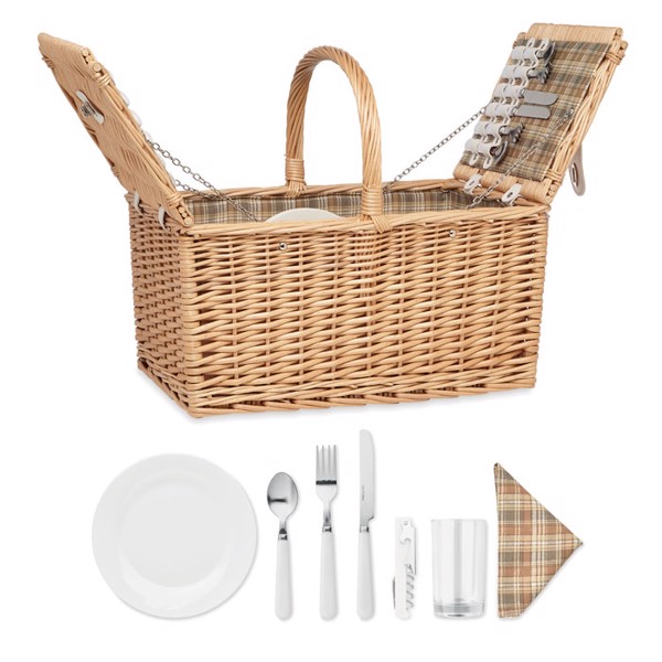 Wicker picnic basket 4 people Mimbre Plus