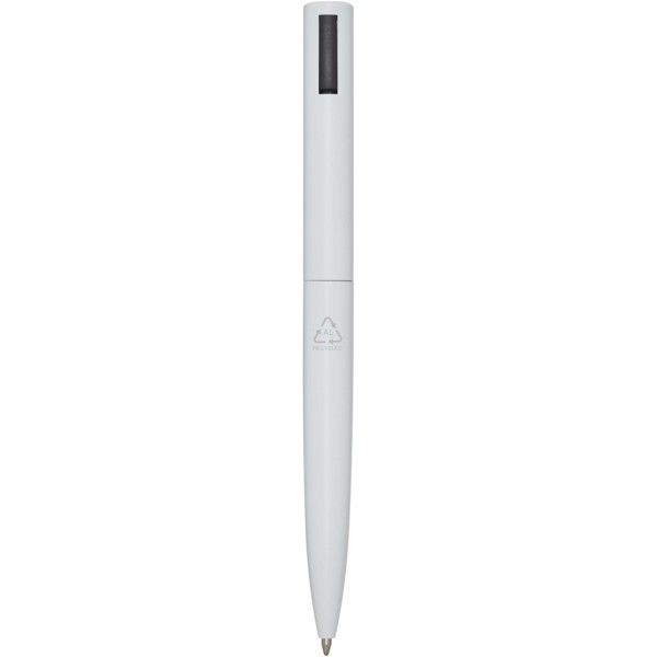 Juana recycled aluminium ballpoint pen (black ink) - White