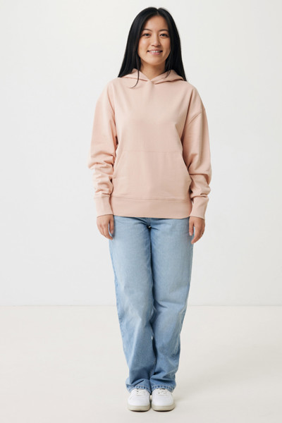 IQONIQ Yoho recycled cotton relaxed hoodie - Peach Nectar / L