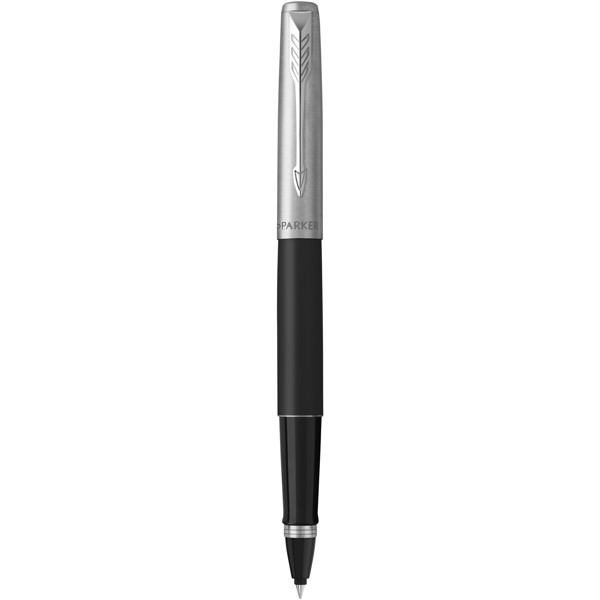 Jotter stainless steel rollerbal pen - Stainless steel / Solid black