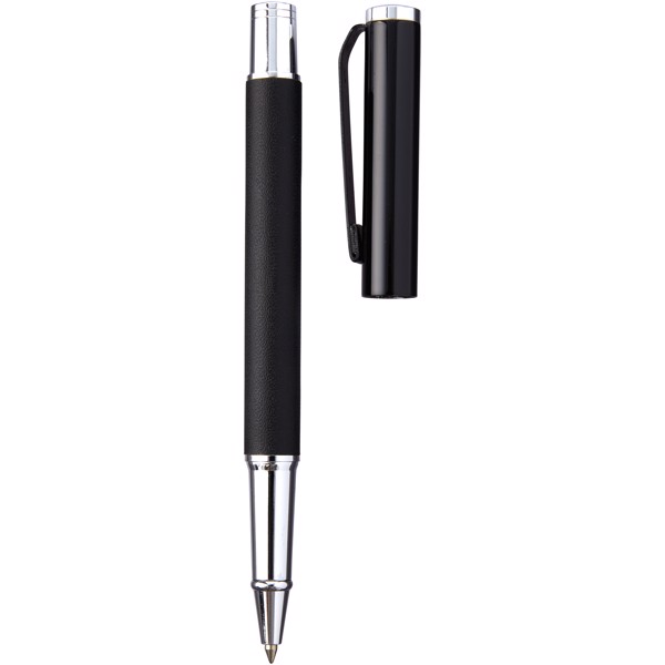 Pedova rollerball pen with leather barrel