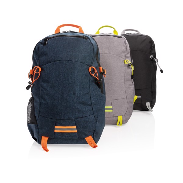 Outdoor RFID laptop backpack PVC free - Grey / Yellow