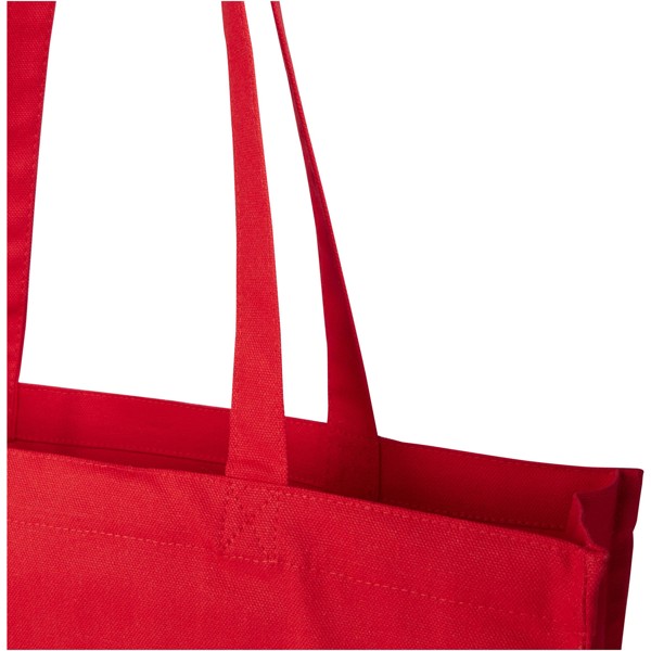 Florida 270 g/m² GRS recycled gusset tote bag 14L - Red