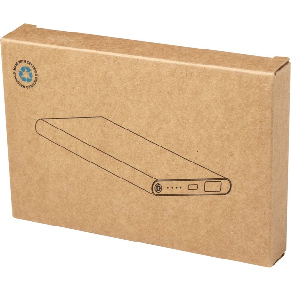 Pep 4000 mAh Type-C recycled aluminium power bank - Red