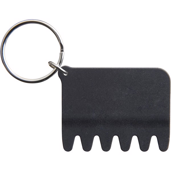Whisk silicone keyboard brush and keychain - Solid black