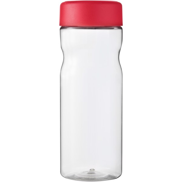 H2O Active® Base 650 ml screw cap water bottle - Průhledná / Červená s efektem námrazy