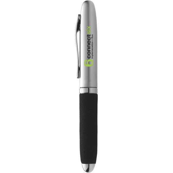 Vienna ballpoint pen - Silver / Solid black