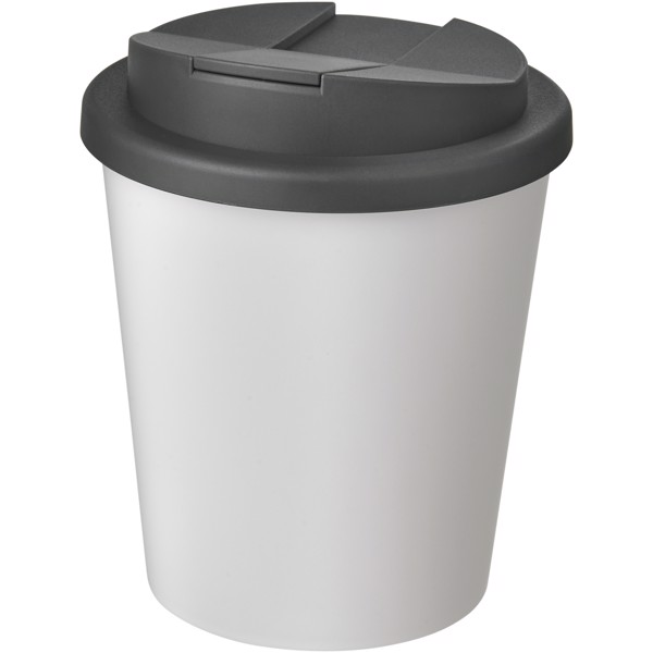 Americano® Espresso vaso 250 ml con tapa antigoteo - Blanco / Gris