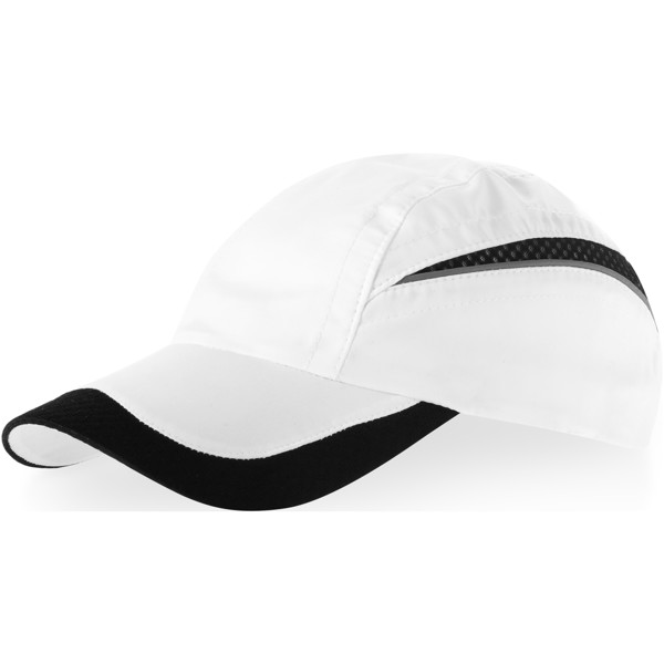 Qualifier 6 panel mesh cap - White / Solid black