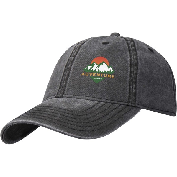 Grafton 6 panel washed cap - Black