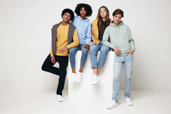 IQONIQ Jasper recycled cotton hoodie - Ochre Yellow / XS