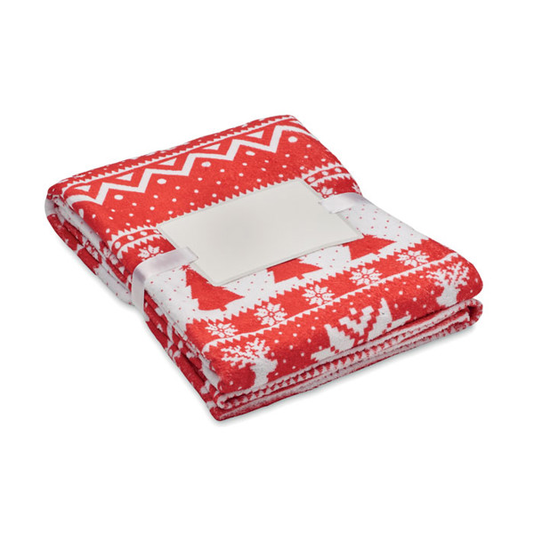 RPET fleece blanket 190 gr/m² Tosti - Red
