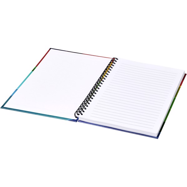 Wire-o A5 notebook hard cover - White / Black