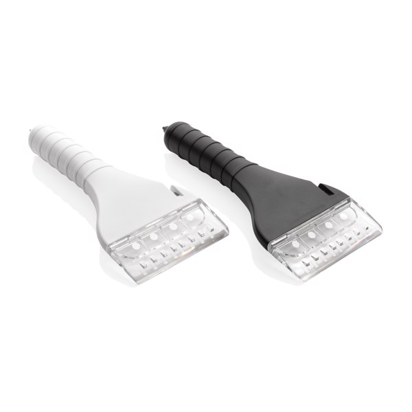 Ice scraper with COB and safety function