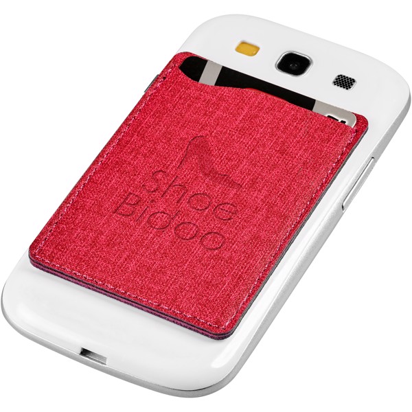 Telefonní pouzdro na karty Premium RFID - Červená s efektem námrazy