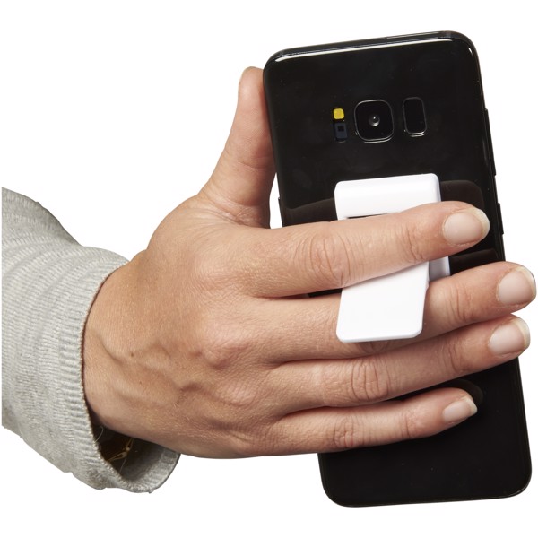 Prone phone stand and holder - White