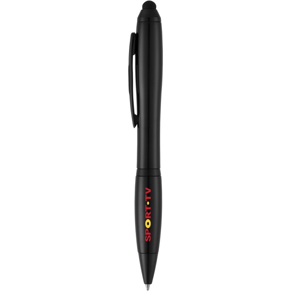 Nash stylus ballpoint pen with coloured grip