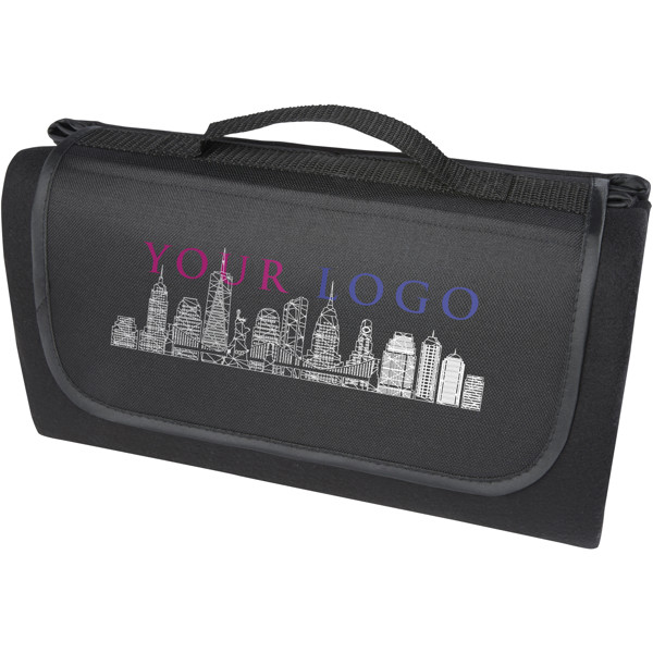 Salvie recycled plastic picnic blanket - Black