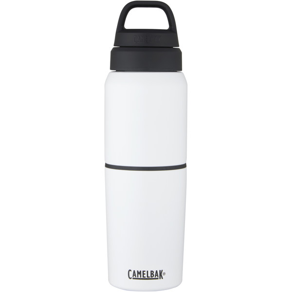CamelBak® MultiBev vacuum insulated stainless steel 500 ml bottle and 350 ml cup - White