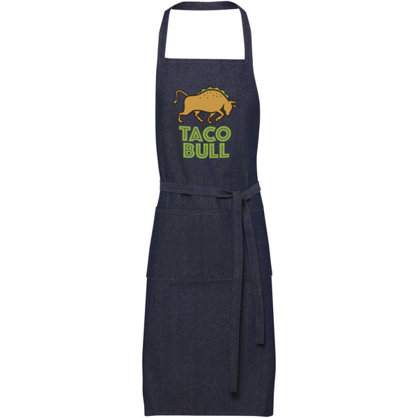 Jeen 200 g/m² recycled denim apron - Dark Blue