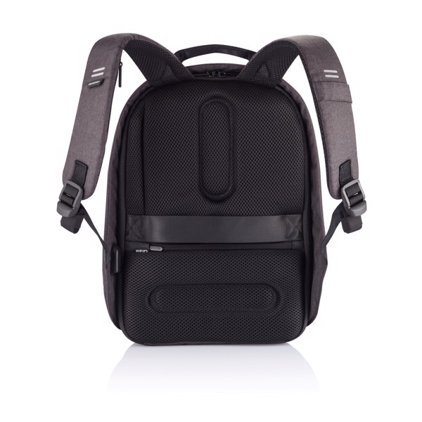 Bobby Hero Small, Anti-theft backpack - Anthracite / Grey