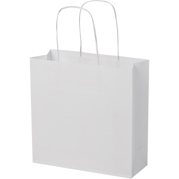 Kraft 120 g/m2 paper bag with twisted handles - small - White