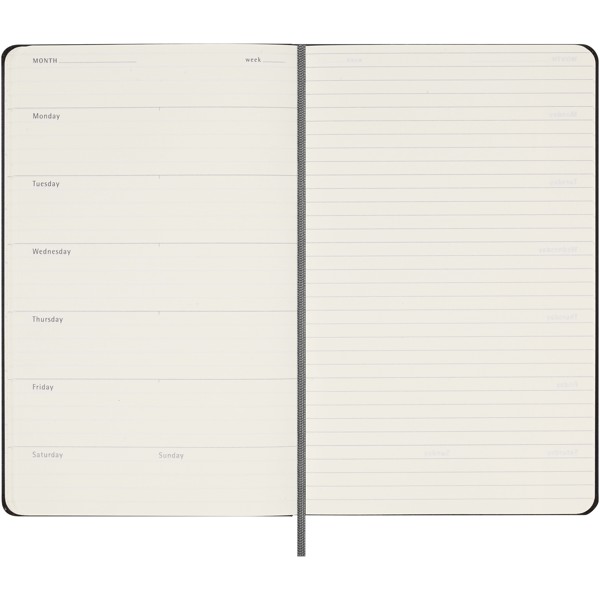 Moleskine hard cover undated L weekly planner