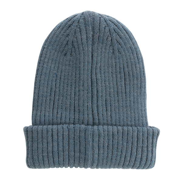 Impact AWARE™  Polylana® double knitted beanie - Sage Blue