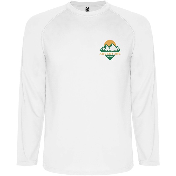 Montecarlo long sleeve men's sports t-shirt - White / S