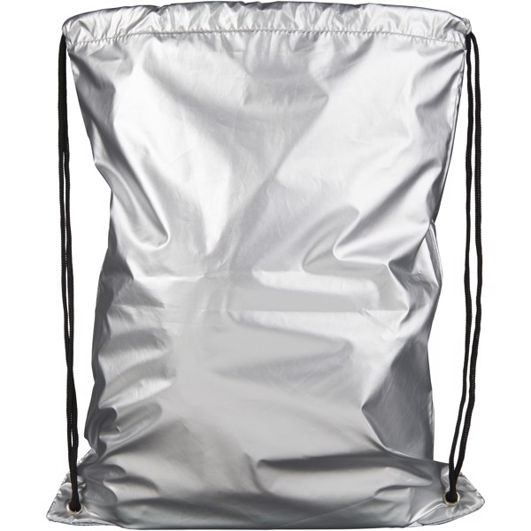 Oriole shiny drawstring backpack - Silver