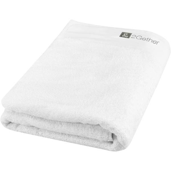 Ellie 550 g/m² cotton towel 70x140 cm - White