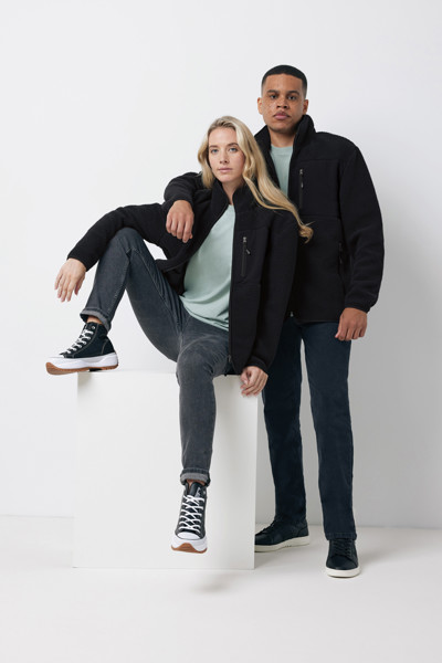 IQONIQ Diran recycled polyester pile fleece jacket - Black / XL