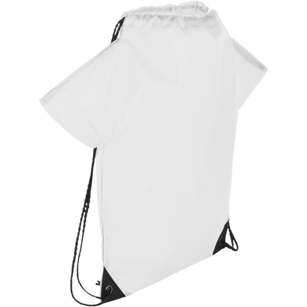 Cheer Sportbeutel in T-Shirt Optik - weiss