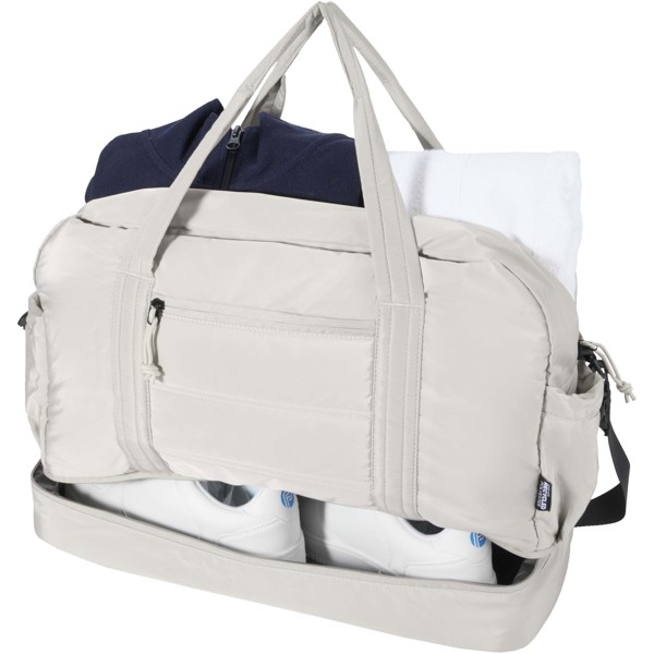 Puffer GRS recycled duffel bag with insulated bottom 30L - Sandstone