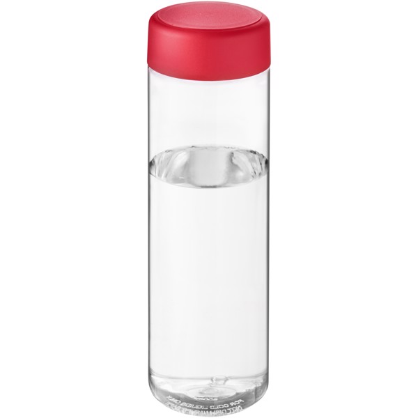 H2O Active® Vibe 850 ml screw cap water bottle - Průhledná / Červená s efektem námrazy