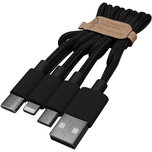 SCX.design Batería externa de madera de 5000 mAh P35 - Madera / Negro intenso