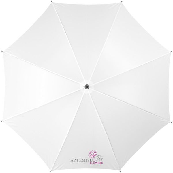Jova 23\" umbrella with wooden shaft and handle - White