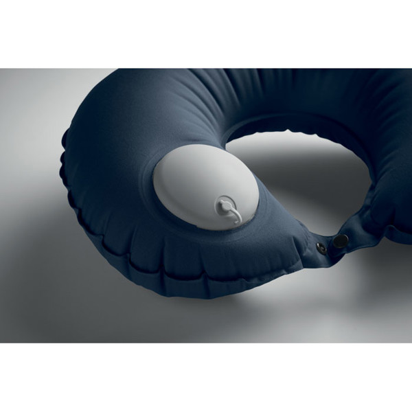 Fast inflatable travel pillow Heddow - Blue