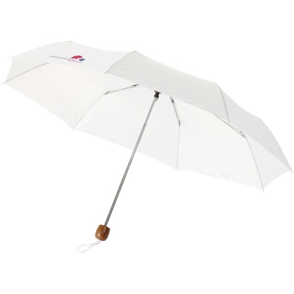 21,5" skládací deštník Lino - Bílá